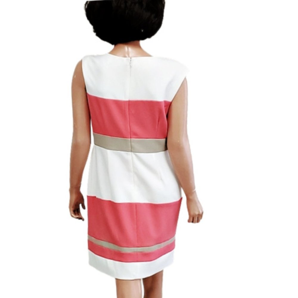 Studio One Striped Sheath Dress - Picture 2 of 5